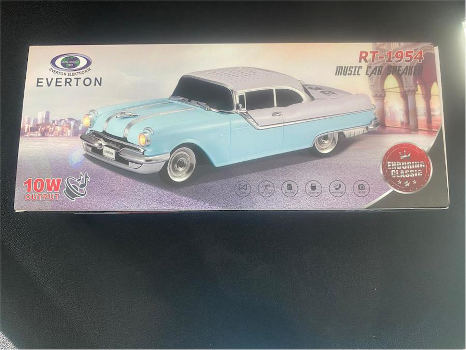 EVERTON RT-1954 Turuncu Arabalı Bluetooth Fm-Usb-Tf-Aux Şarjlı Nostaljik Radyo
