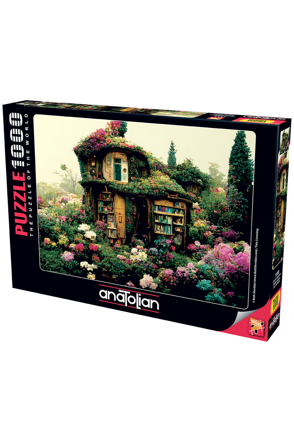 Anatolian 1000 Parçalık Puzzle - Çiçekli Kütüphane 1152