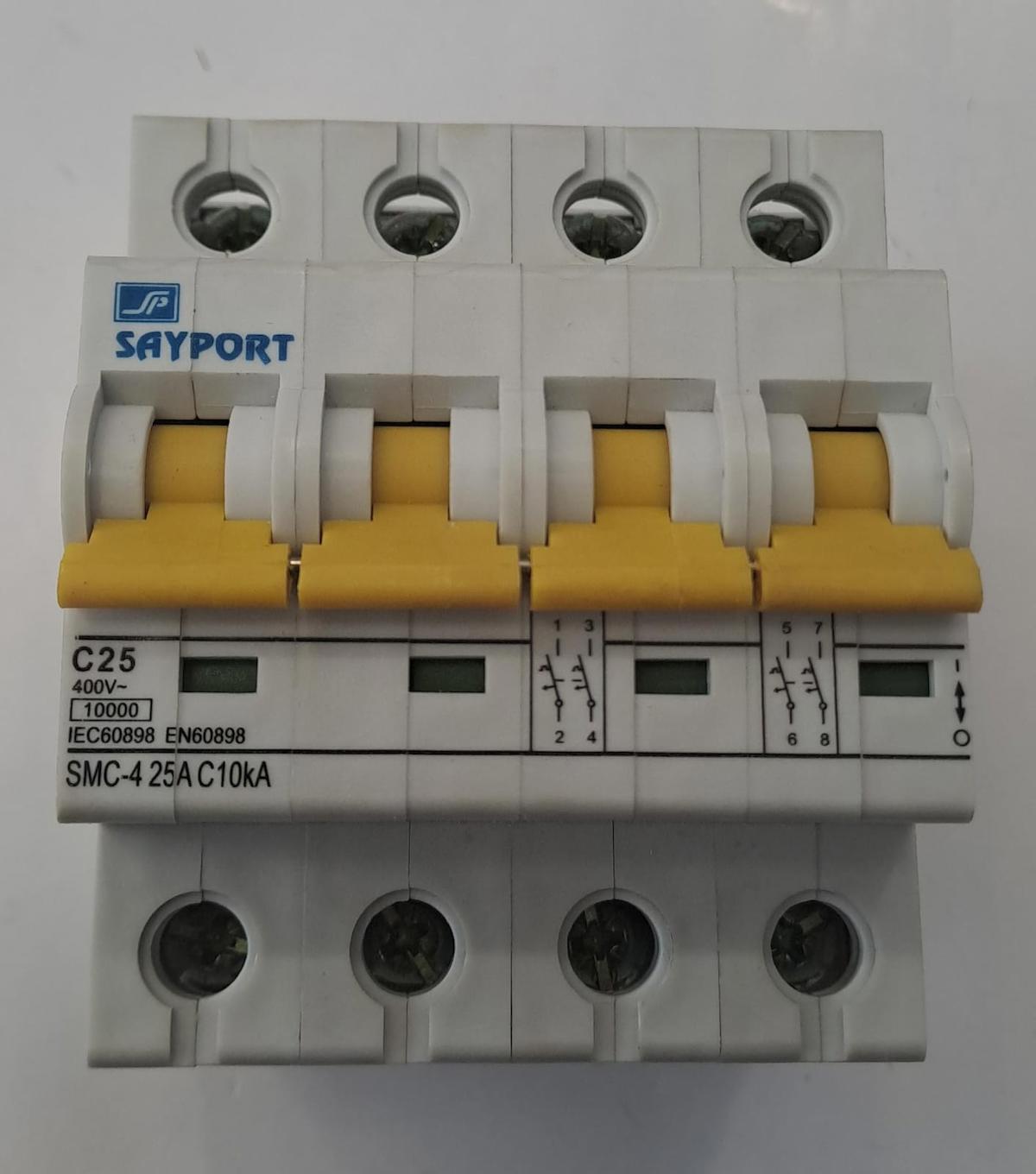 SAYPORT SMC-4X25A 10kA C25 GRUP SİGORTA