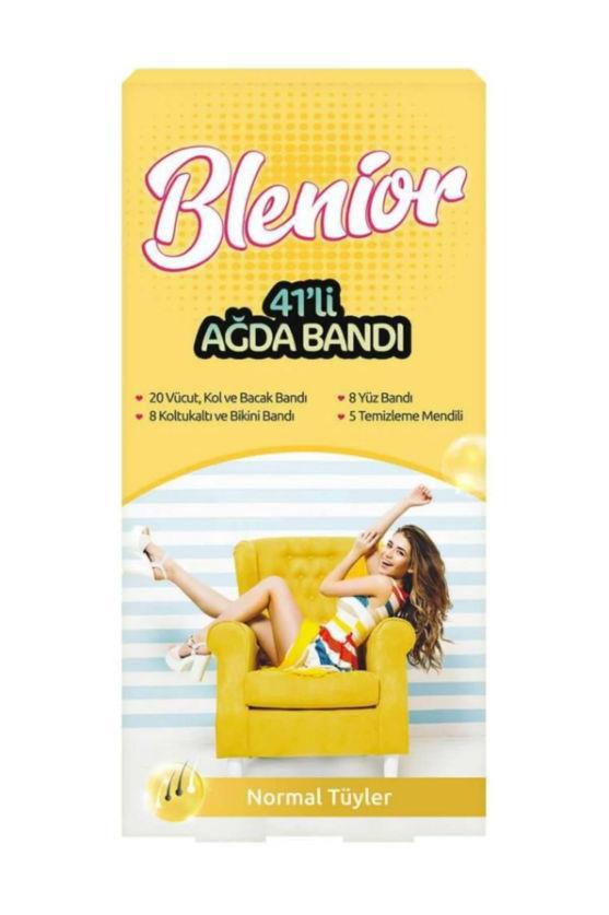 Blenior Sarı Bikini - Koltuk Altı - Vücut - Yüz için Ağda Bandı 36'lı