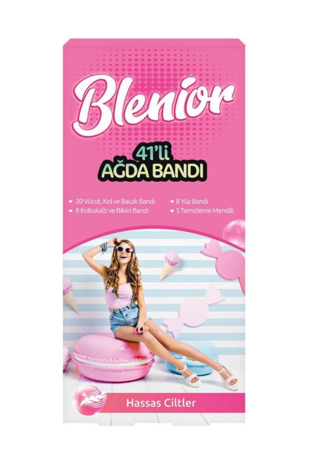 Blenior Pembe Bikini - Koltuk Altı - Vücut - Yüz için Ağda Bandı 36'lı