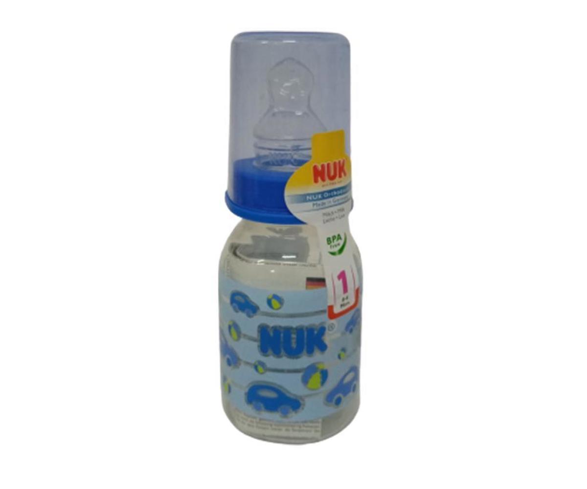 Nuk Silikon Emzikli Standart PP Biberon 110 ml Baby Blue