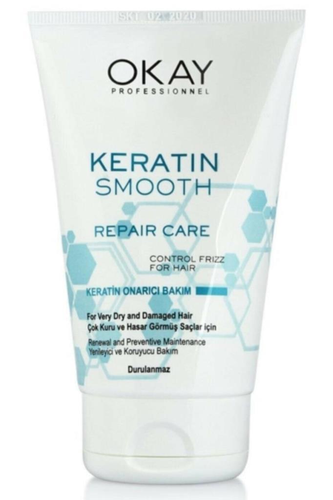 Okay Keratin Smooth Onarıcı Saç Bakım Kremi 100 ML