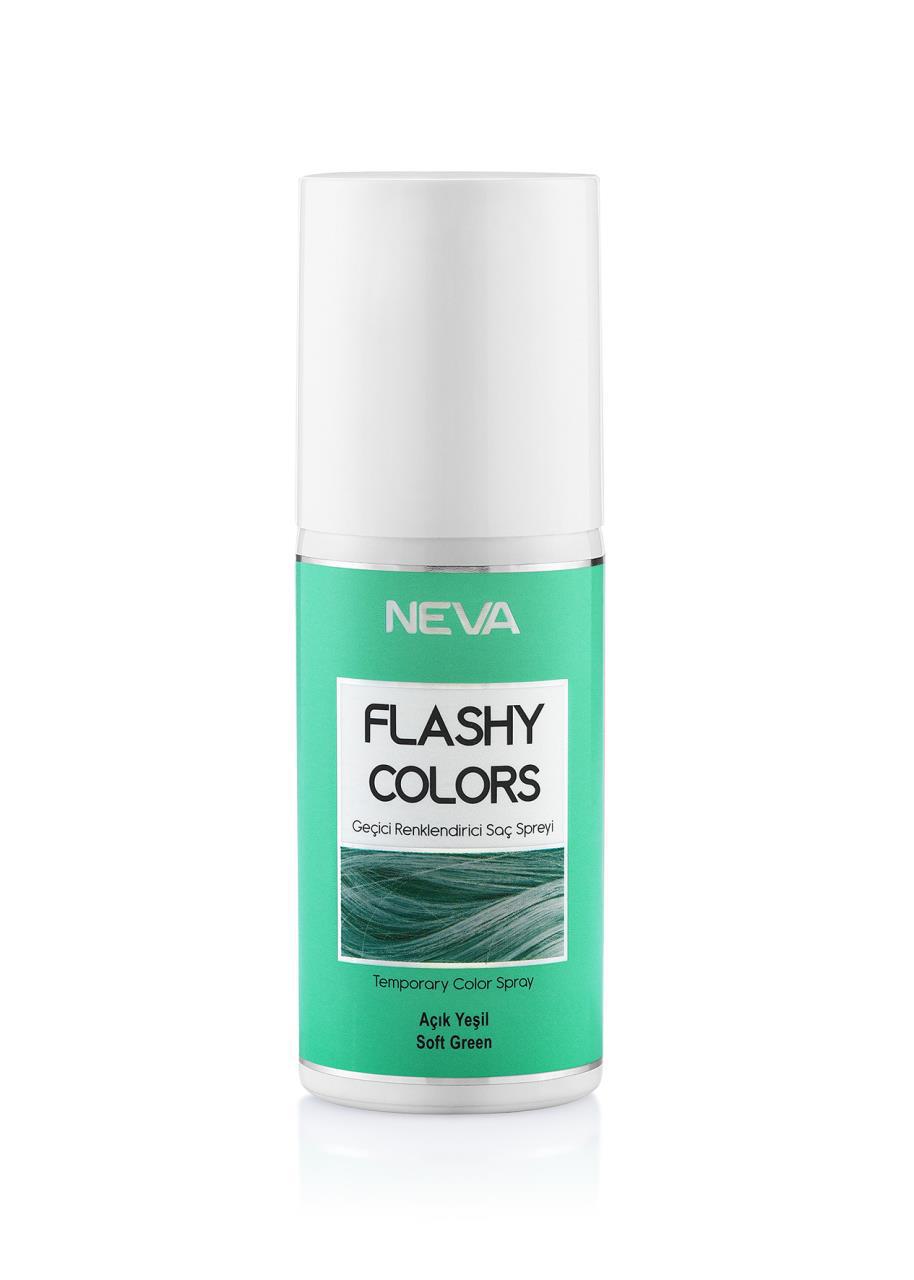 Neva Flashy Colors Geçici Renkli Saç Spreyi 75ml Açık Yeşil