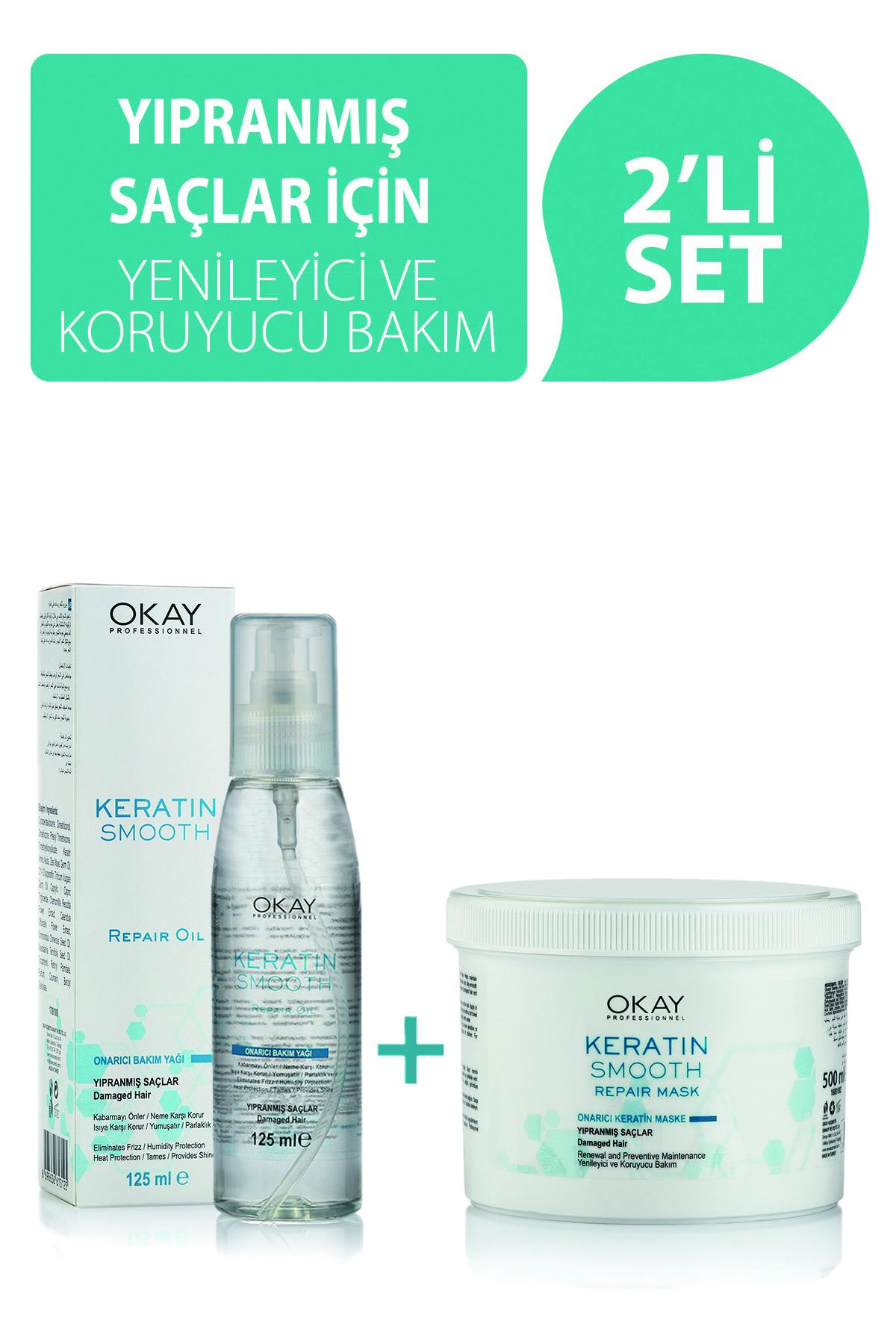 Keratin Smooth Maske 500 Ml + Bakım Yağı 125 Ml