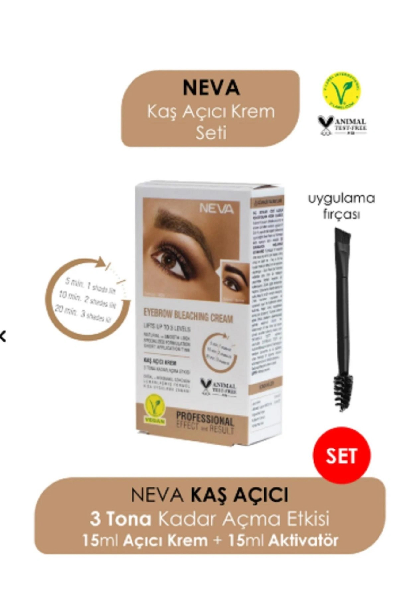 Neva Kaş Açıcı Krem Set (eyebrow Bleachıng Cream)