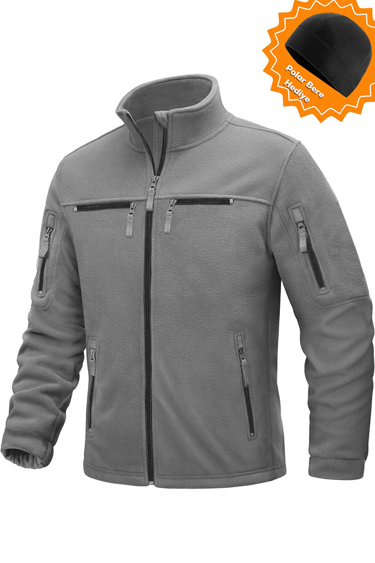 Ghassy Co. Warm Tactical Sport Multi 6 Cep Fonksiyonel Termal Polar Ceket