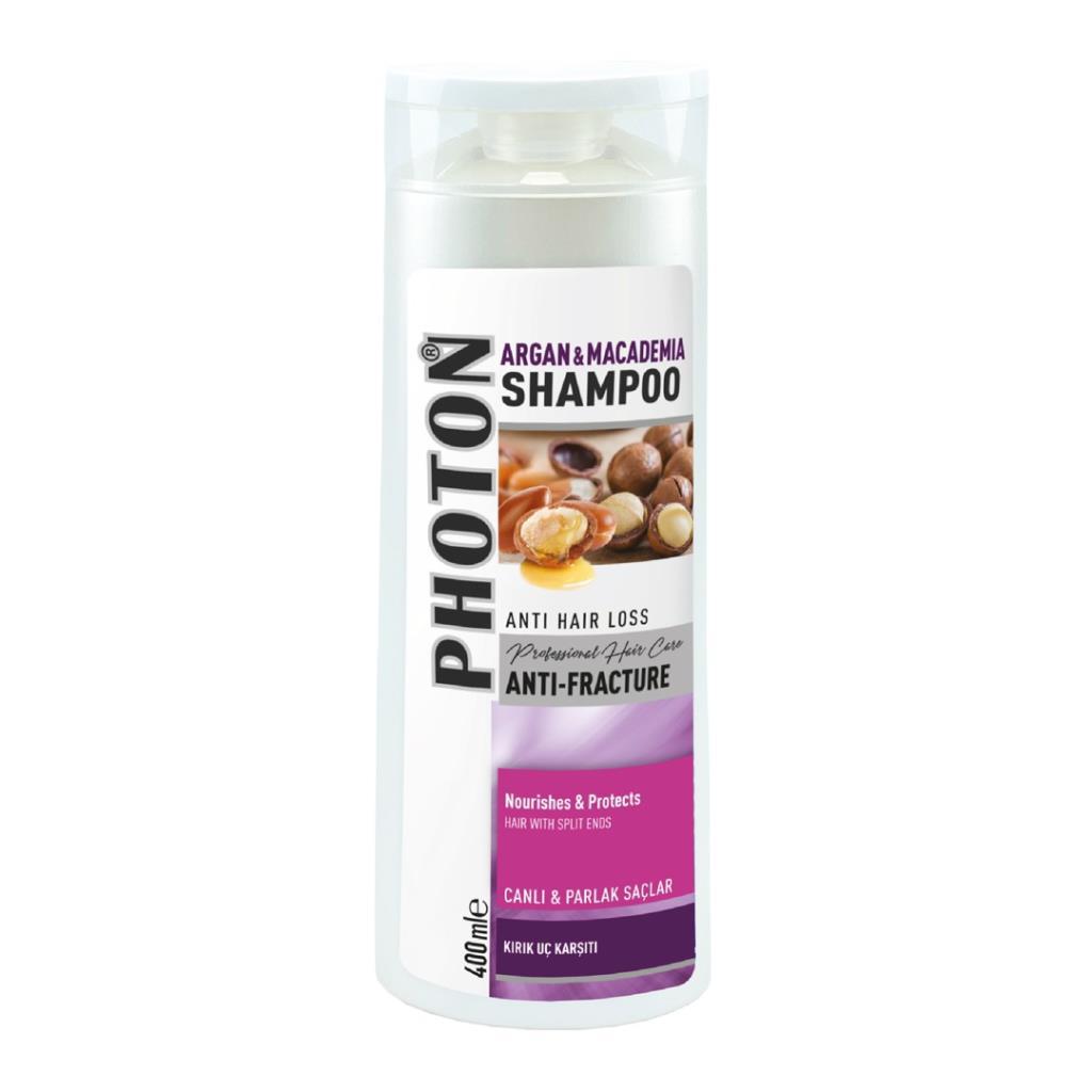 Photon Argan & Macademia Tüm Saçlar İçin Kırılma Karşıtı Argan Yağlı Şampuan 400 ml