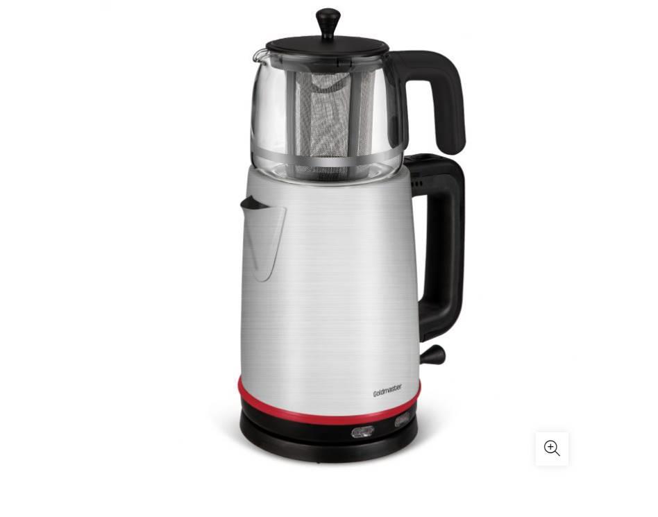 Gold Master GM-7375 2200 W Çay Makinesi Inox - Siyah 