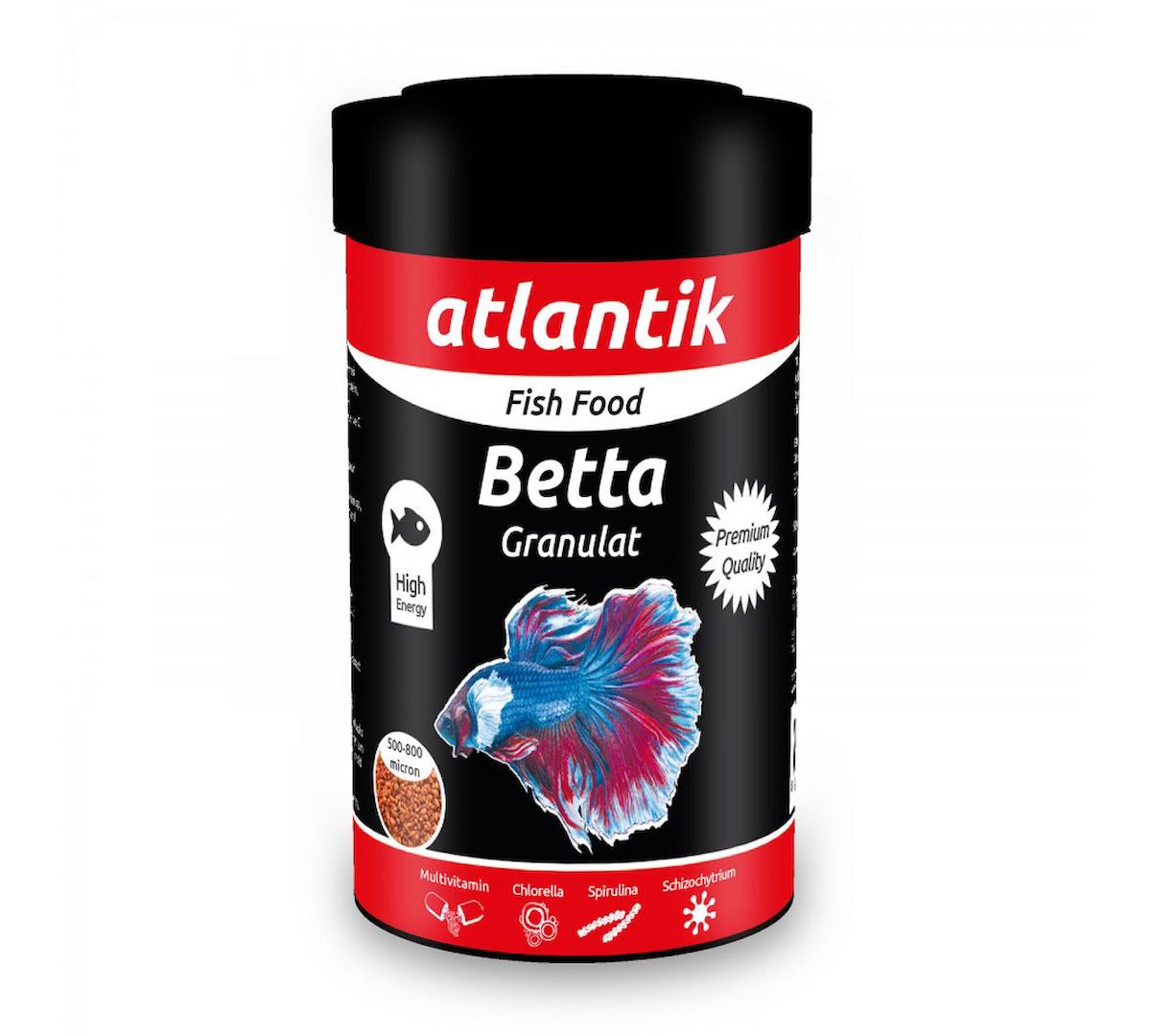 Atlantik Betta Granulat 100 Ml Balık Yemi