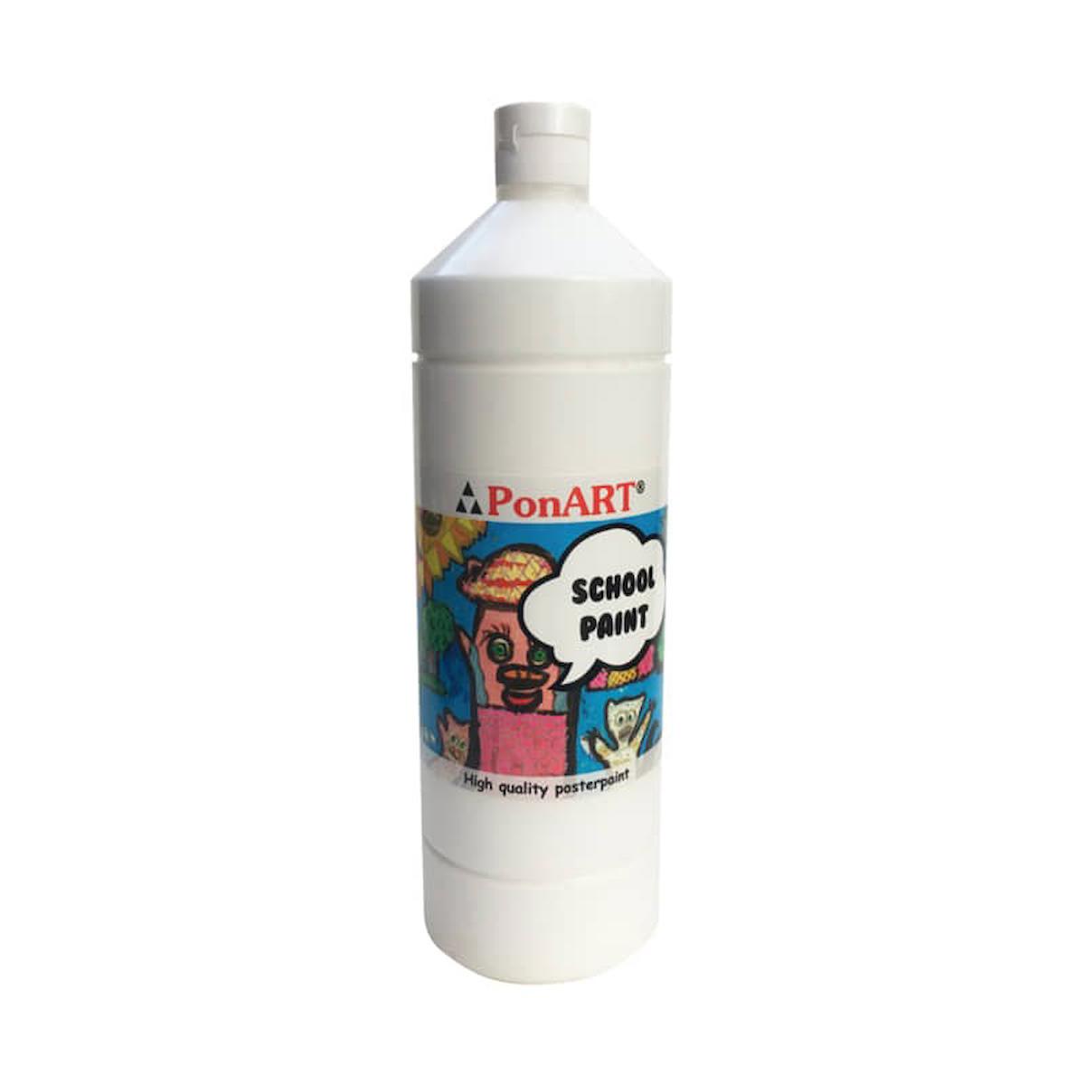 Ponart School Paint Çok Amaçlı Okul Boyası Beyaz 250 ml