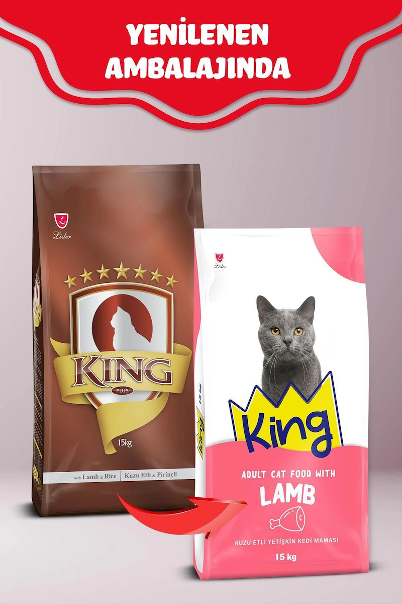 King Kuzulu Ve Pirinçli Yetiskin Kedi Mamasi 15 Kg