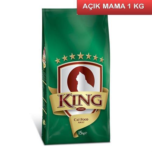 King Plus Fish Balıklı Yetişkin Kedi Maması 1 Kg AÇIK