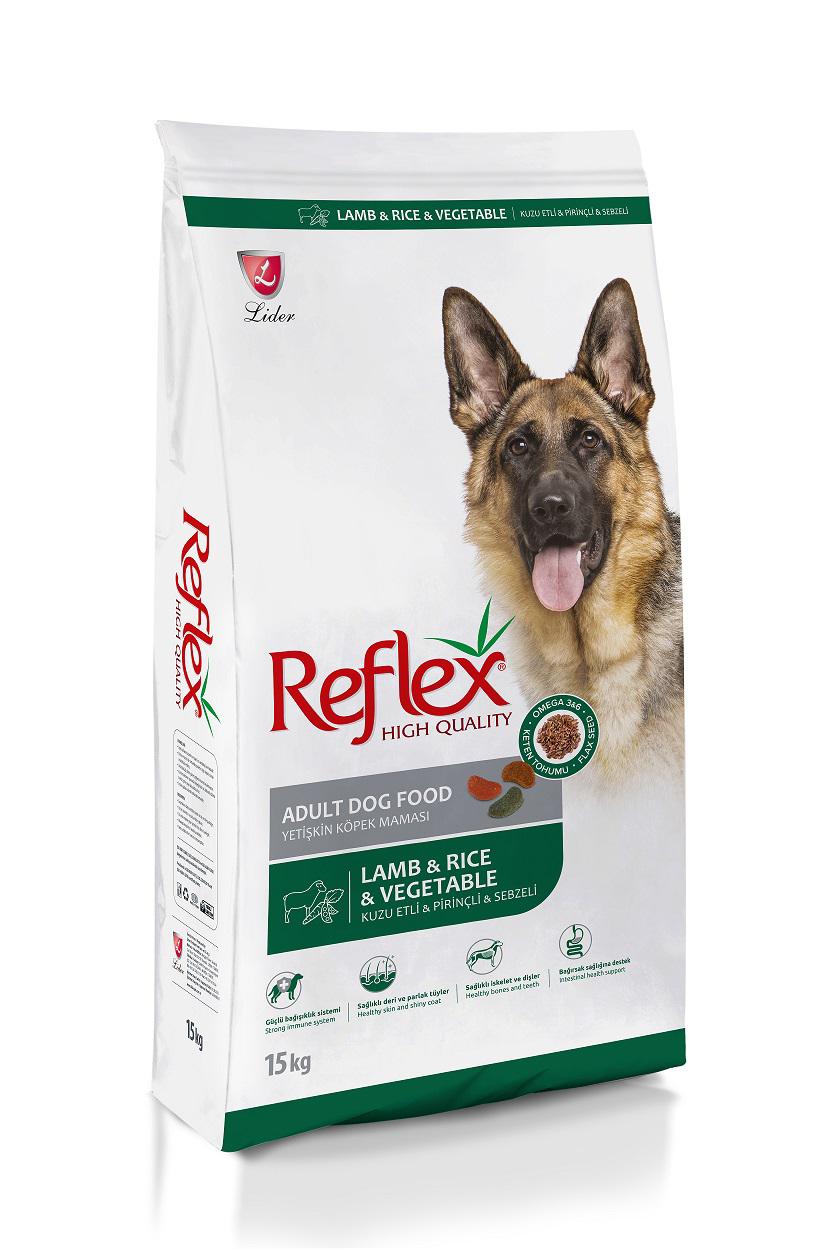 Reflex Kuzu Etli Sebzeli 15 kg Yetişkin Köpek Maması