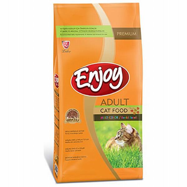 Enjoy Multi Color Kuru Yetişkin Kedi Maması 15 Kg 