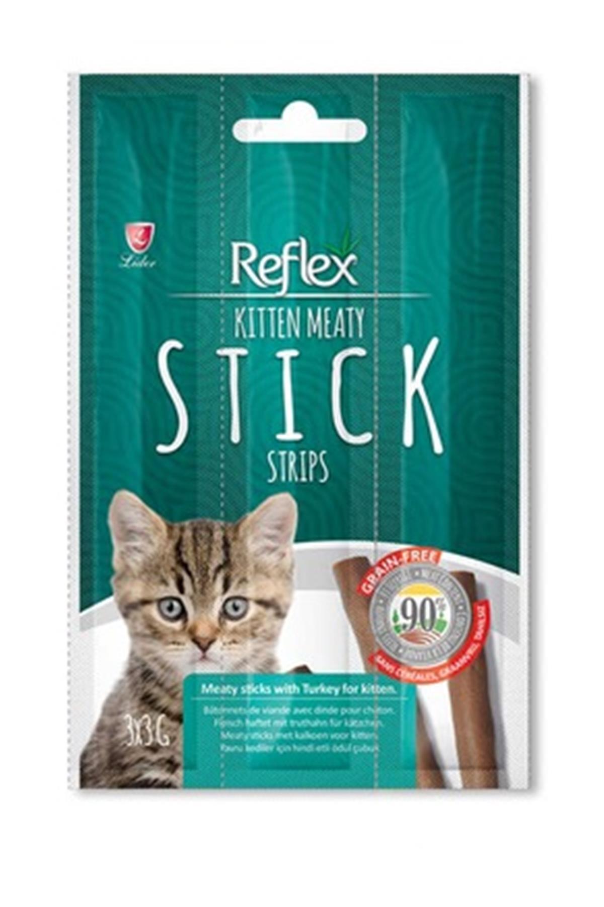 Reflex Kitten Meaty Treats Hindili Çubuk Yavru Kedi Ödülü 3x3 g 