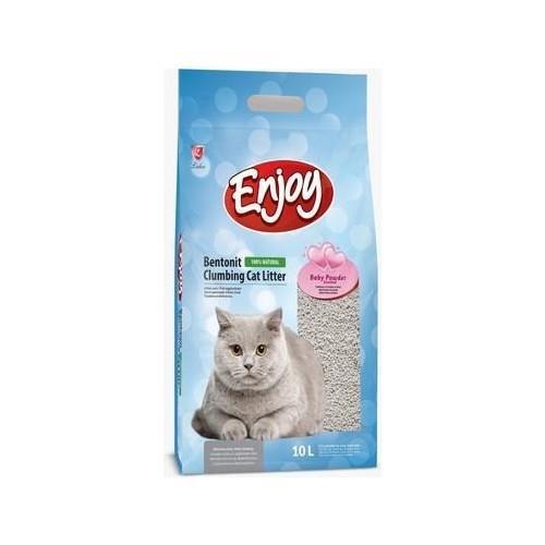 Enjoy Bebek Pudralı Bentonit Kedi Kumu 10 Lt