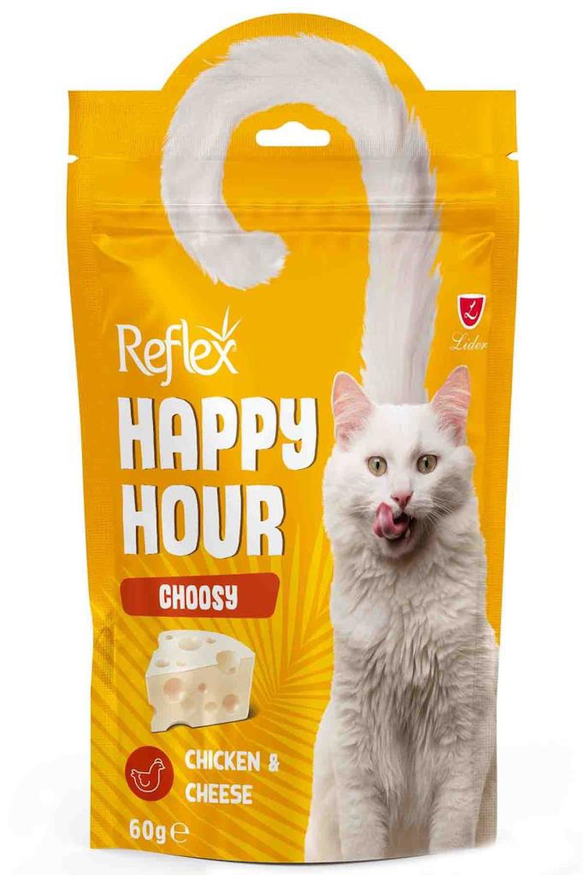 Reflex Happy Hour Seçici Kedi Peynir Tavuk Kedi Ödül 60 Gr