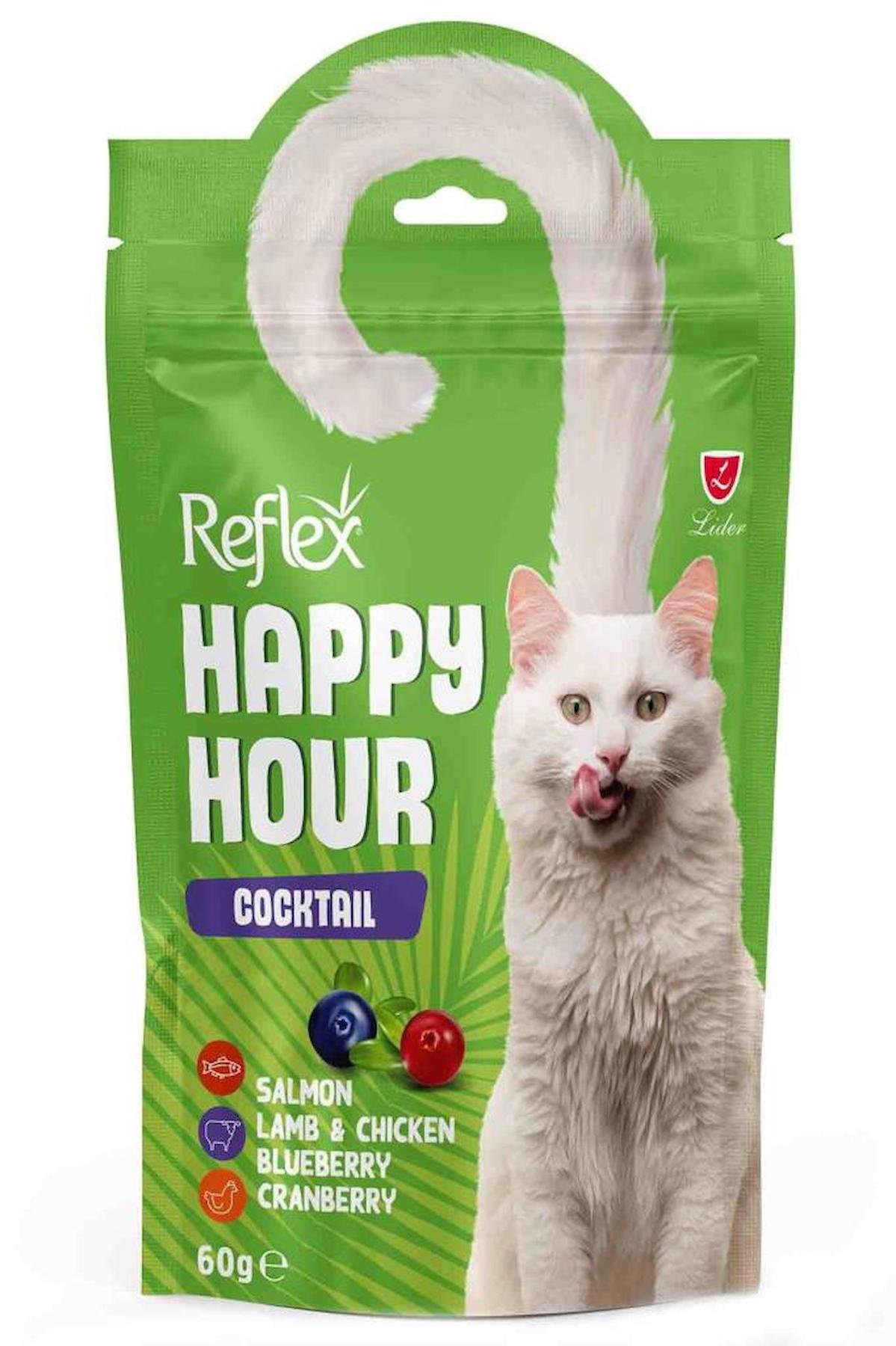 Reflex Happy Hour Tam Destek Karışık Kedi Ödül 60 Gr