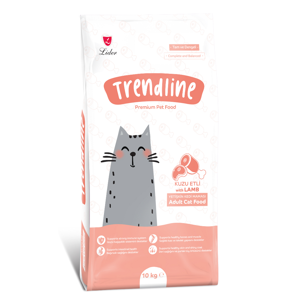 Trendline Kuzu Etli Yetişkin Kedi Maması 10 kg