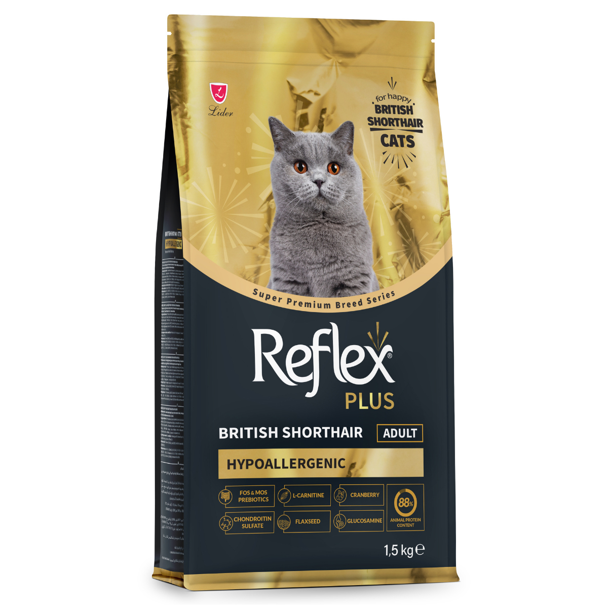 Reflex Plus British Shorthair Yetişkin Kedi Maması 1,5 kg