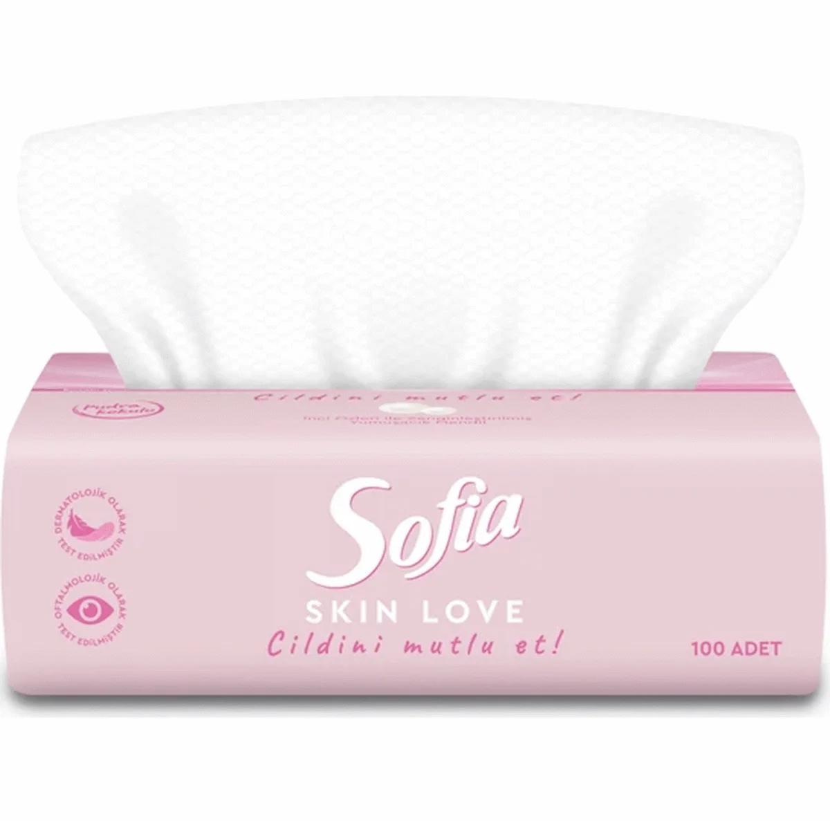 Sofia Skin Love Pudra Kokulu Mendil 100'lü