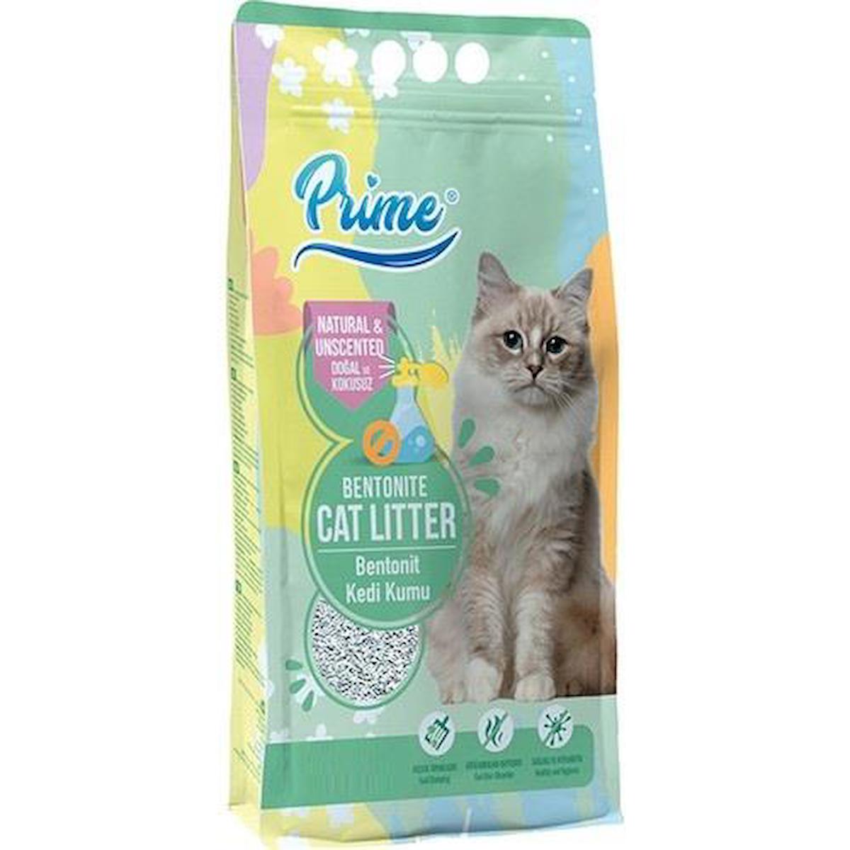 Prime Bentonit Kokusuz Topaklaşan İNCE Kedi Kumu 5 Lt