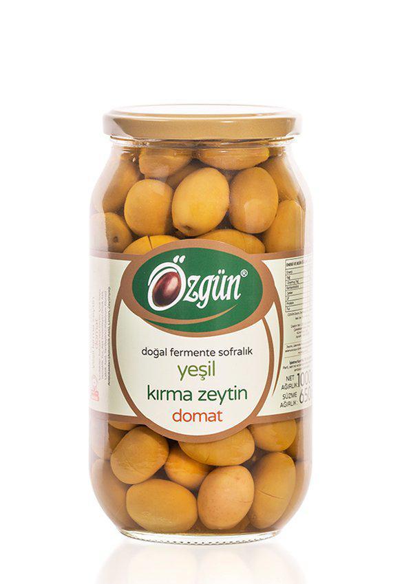 1 lik Cam Kav.Domat Kırma Zeytin