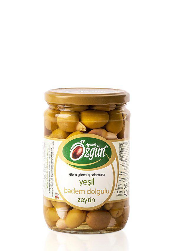 1/2 lik Cam Kav.Badem Dolgulu Zeytin