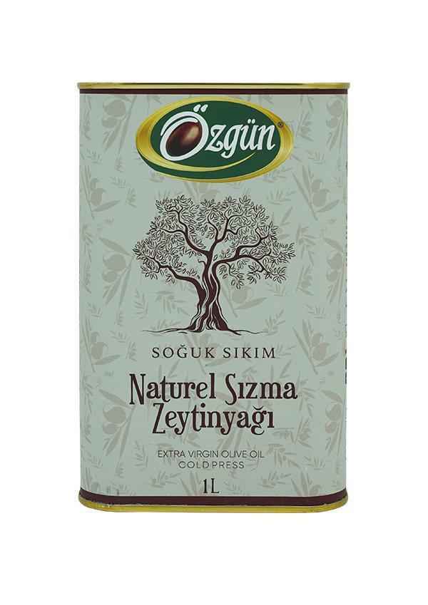 Özgün Zeytin Ve Zeytin Yağı Naturel Soğuk Sıkım Sızma Zeytinyağı 1 lt Teneke 