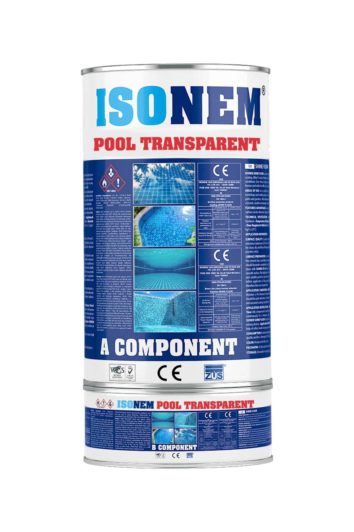 Isonem Pool Transparent Şeffaf Havuz Boyası 4,5 Kg (A+B Komponent)