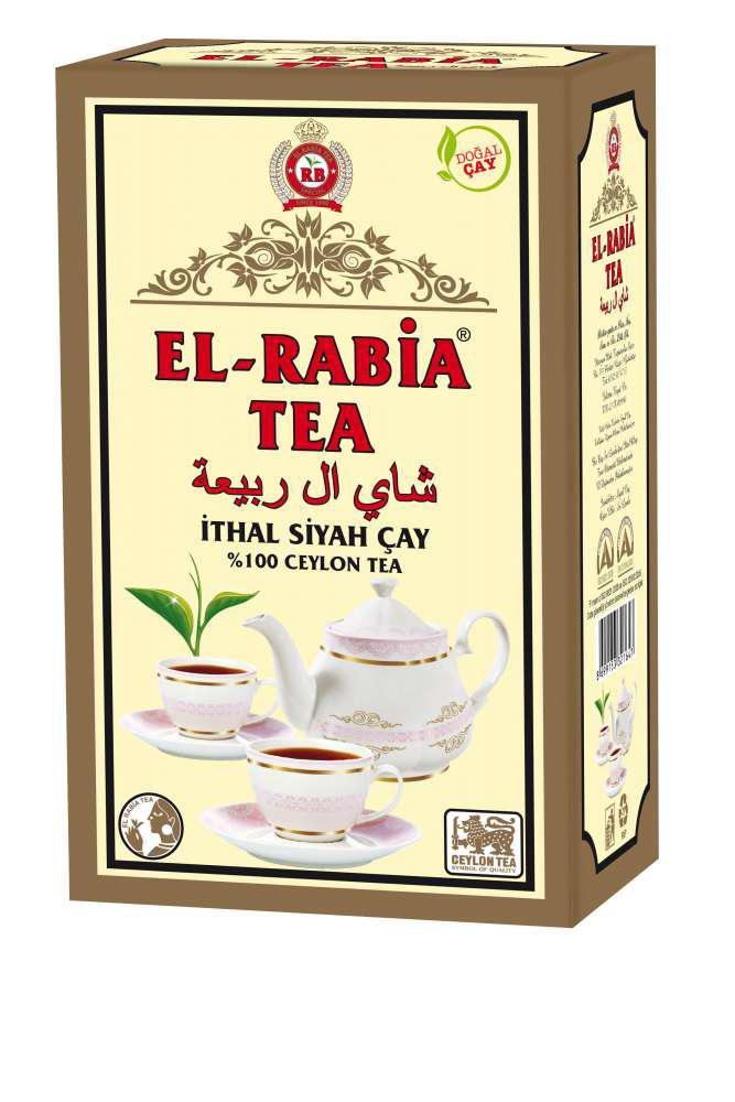 El Rabia Organik Dökme Siyah Çay 800 gr 