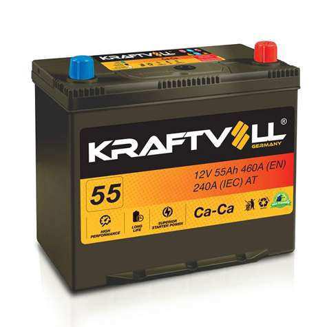 AKU 12V 55 AH NS60 238×129×227 TAM KAPALI DAR JAPON - KRAFTVOLL 18010005