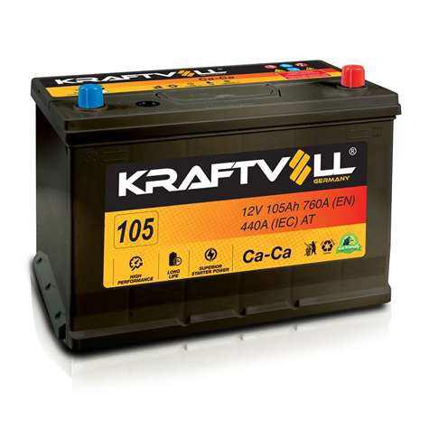 AKU 12V 105 AH H4 346×175×230 - KRAFTVOLL 18020001