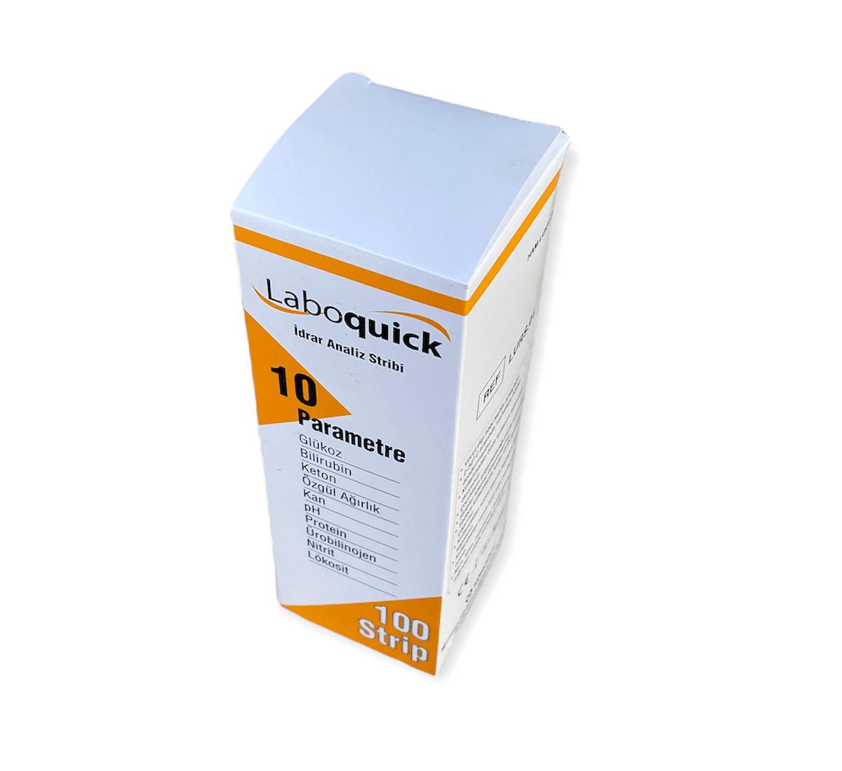 Laboquick İdrar Analiz Test Stribi 10 Parametre 100'lük Kutu