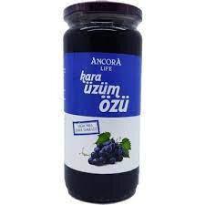 Ancora Şekersiz Kara Üzüm Özü 640 Gr