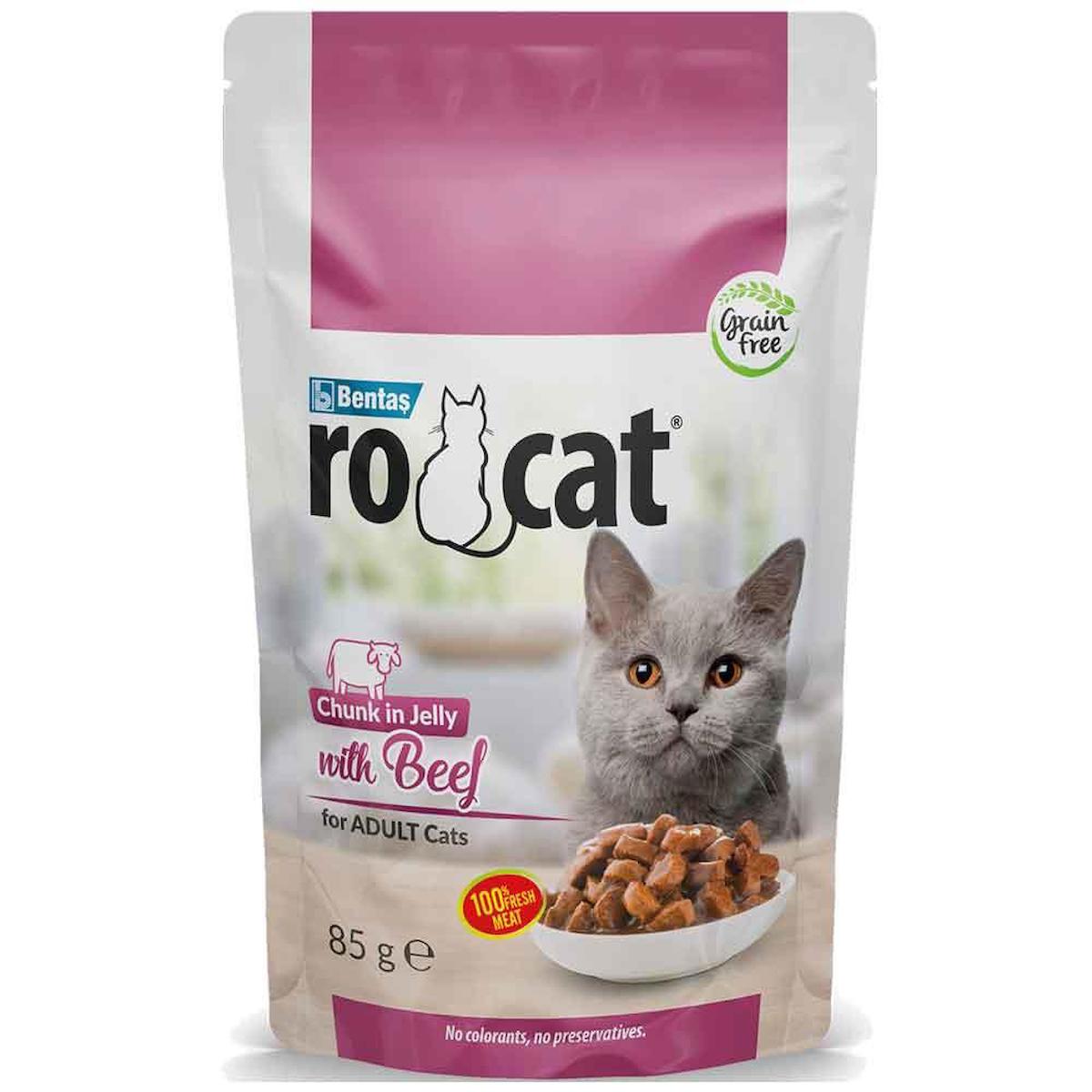 Ro Cat Biftekli Kedi Yaş Maması 85 Gr