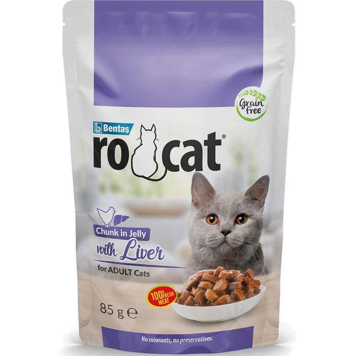 Ro Cat Ciğerli Kedi Yaş Maması 85 Gr