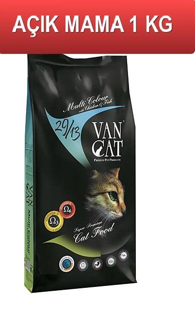 Vancat Multicolor Kedi Maması 1 Kg AÇIK