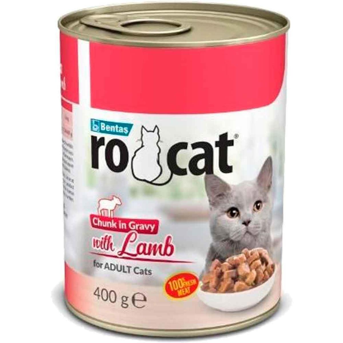 Ro Cat Kuzu Etli Kedi Konserve 400 Gr