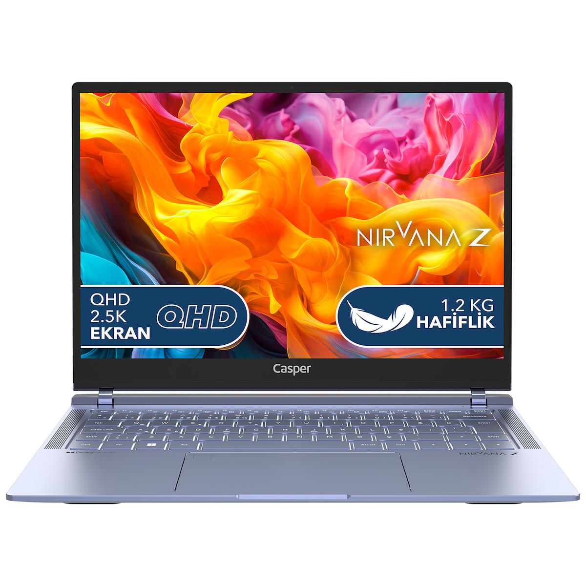 Casper Nirvana Z100 i5-1335U 16GB LPDDR5 1TB SSD 14″ Freedos Mavi Laptop Z100.1335-BF00X-M-Q