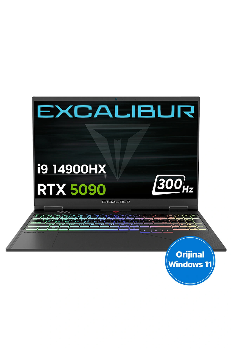 Casper Excalibur G920 i9-14900HX 24GB 1TB RTX5090 24GB 16″ W11 Home Gaming Laptop G920.1490-CF90A-E