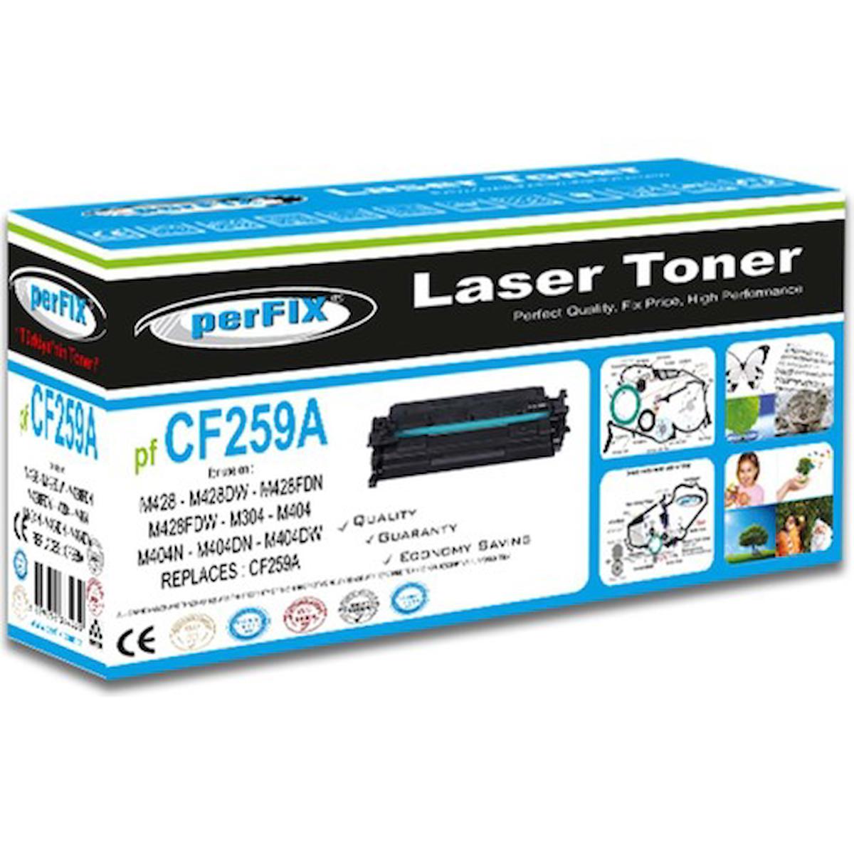 Perfıx Pf CF259A-CRG057 - CHİPSİZ-59A-CF259A Toner 3k