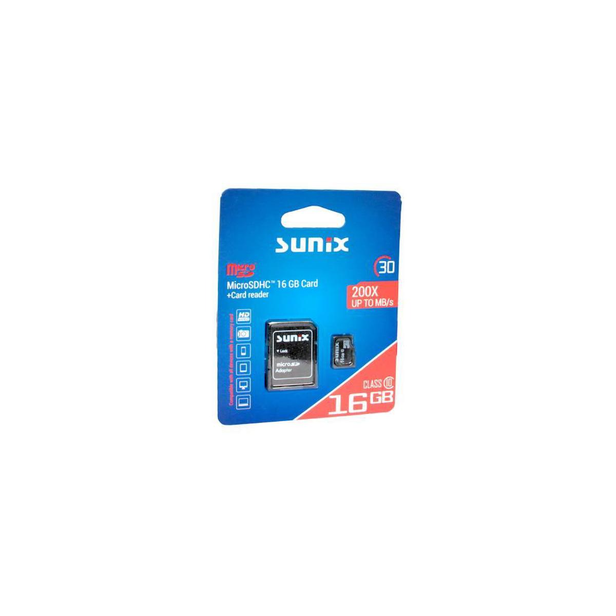 Sunix 200X Up To MB/s Class 10 MicroSHDC 16 GB Hafıza Kartı 