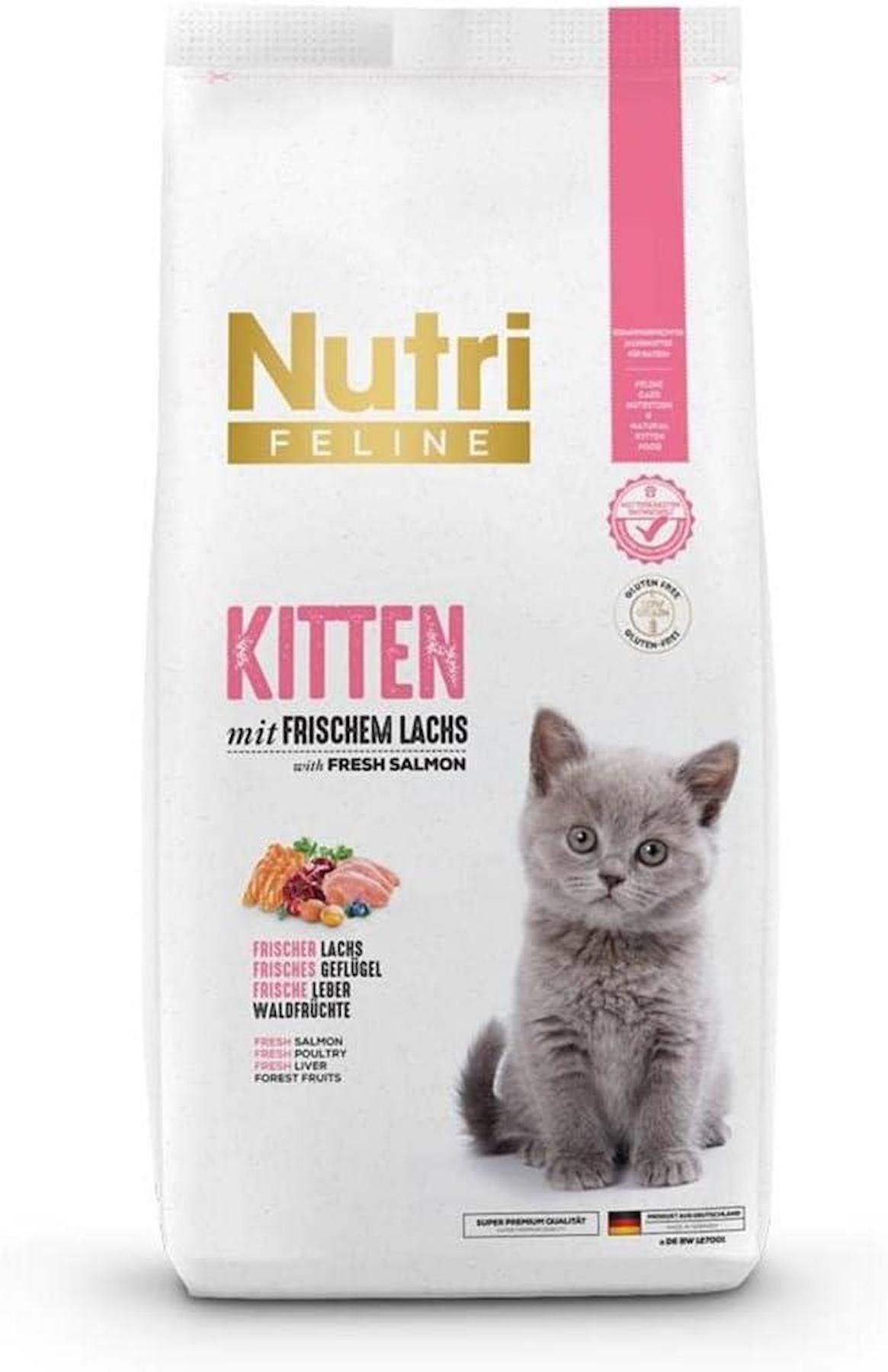 Nutri Feline Kitten Glutensiz Somon Etli Yavru Kedi Maması 2 Kg