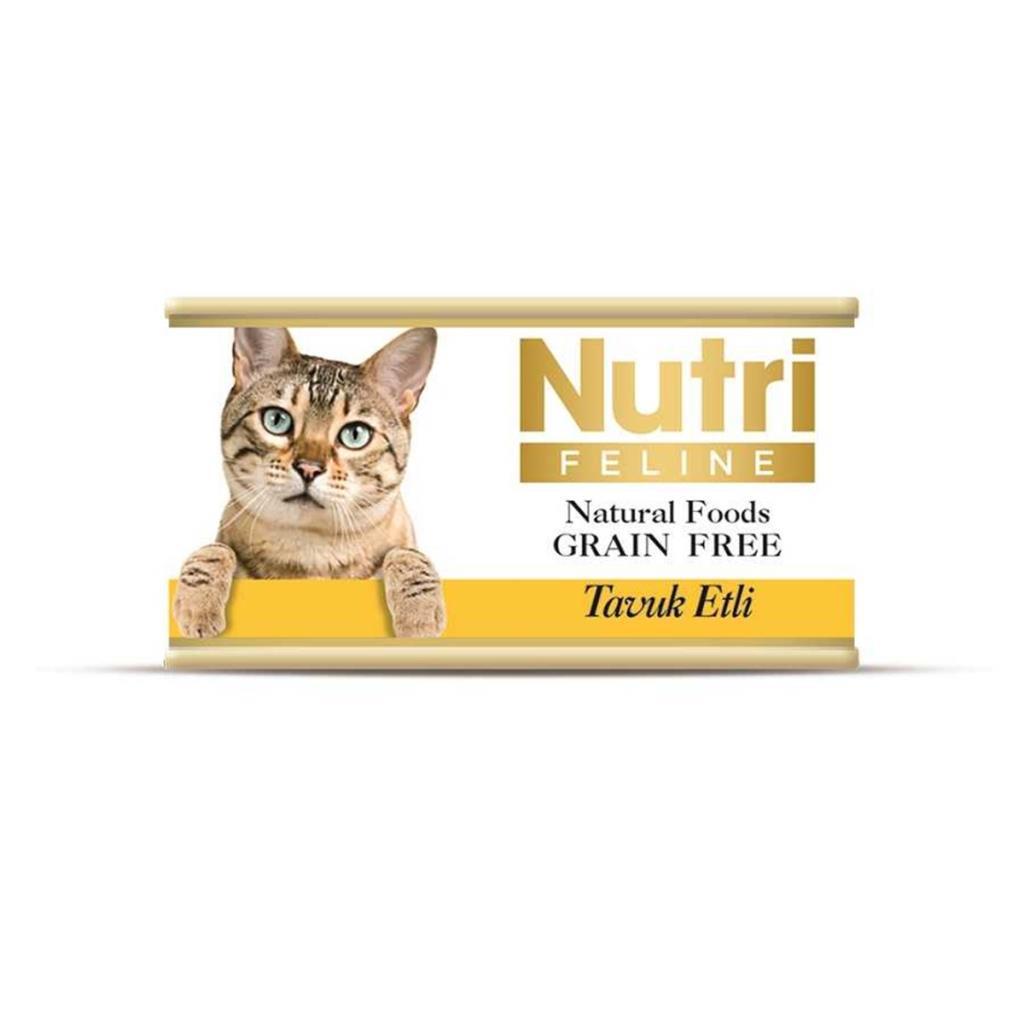 Nutri Feline Tahılsız Tavuklu Kedi Konservesi 85 Gr