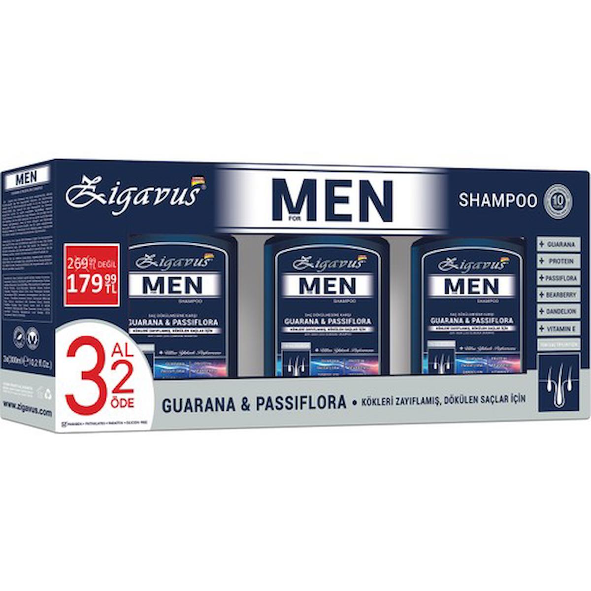 Zigavus Men Şampuan 300 Ml 3 Al 2 Öde