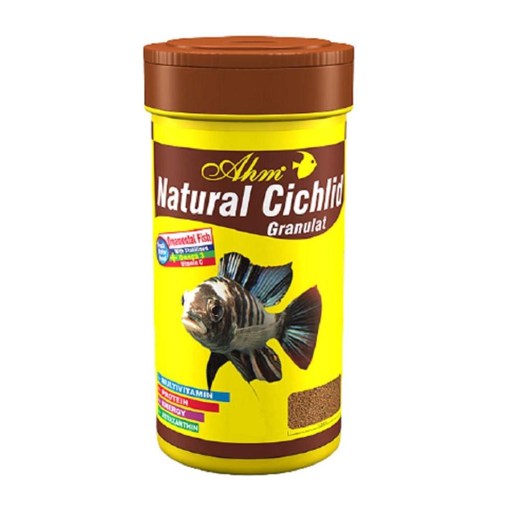 AHM Natural Cichlid Granulat Balık Yemi 250 ml