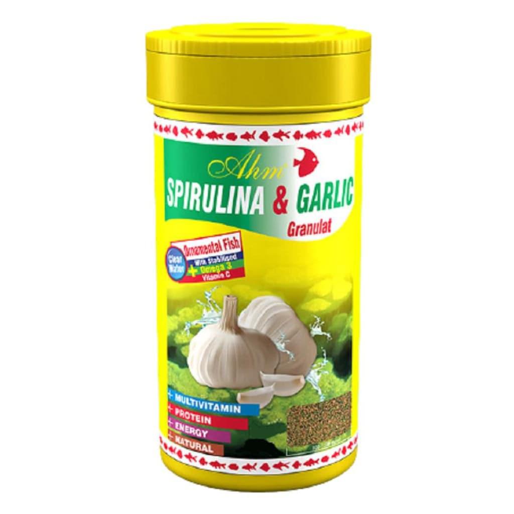 Ahm Spirulina Garlic Sarımsaklı Balık Yemi 100 ml