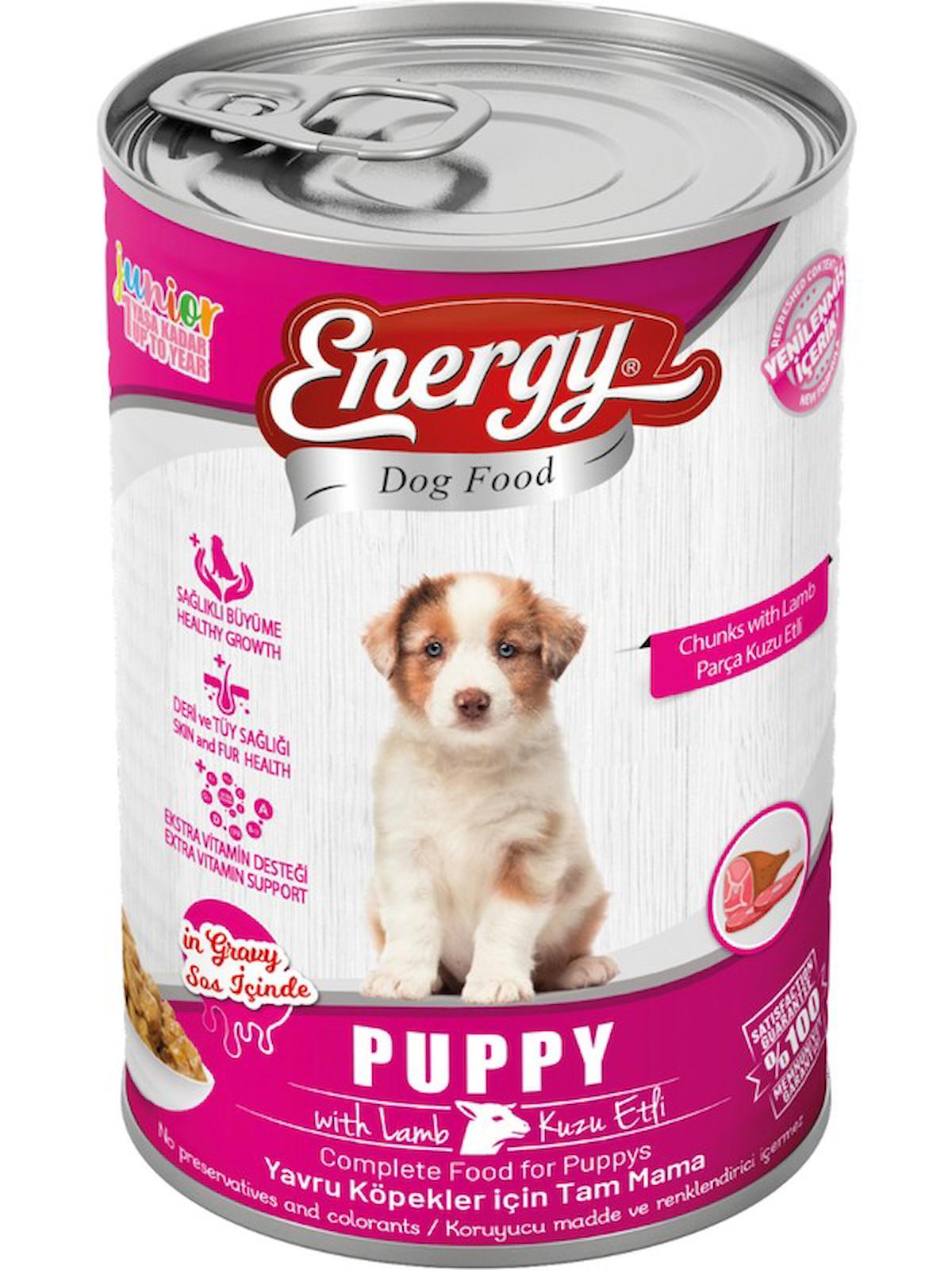 Energy Kuzu Etli Yavru Köpek MAMASI-415 Gr-20 Konserve